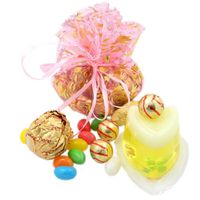 Shells 10Pack Pink And Red Color With Gold Rose Print Organza Gift Bags Candy Bags Gift Bags Flat Style Bags 9.84 Inches For Wedding, Party And Home Decoration