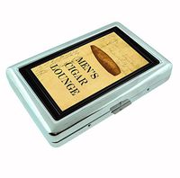 Men's Cigar Lounge Classy Metal Silver Cigarette Case Holder Wallet RFID-blocking