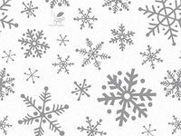 Silver Snowflakes On White Gift Wrapping Tissue Paper for Art DIY Crafts in Bulk # 789~10 Large Sheets Size 20" x 30"