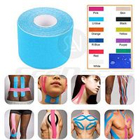 Kinesiology Tape - Pain Relief Adhesive - Best Therapeutic Muscle Support Aid - Sports Wrap for Knee Elbow Wrist Back Shoulder Ankle & Neck injury tape - Physio tap Water resistant - Price Xes