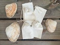 Cotton Single Drawstring Muslin Bags 3"x5" (Natural Color)-100 Count Pack