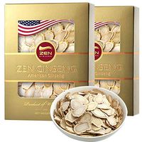 Special Deal — Hand Selected TOP Quality American Wisconsin Ginseng Slice (4oz/Box, Total 2 Boxes) Boosts Immune Support & Energy, Performance & Mental Health for Men & Women. by Zen Ginseng USA