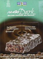 NUGO, Bar Box Dark Mint Chocolate Chip 12 Count, 1.76 Ounce