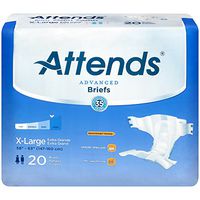 Attends Extra Absorbent Breathable Briefs Case of 60/1 XL by Attends Healthcare