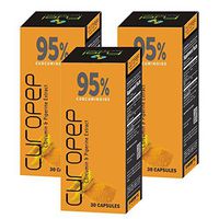 SHARRETS NUTRITIONS Curcumin 95% (Curcumin & Piperine Formula) (Value Pack of 3) 180 Capsules