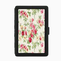 Perfection In Style Black Color Metal Cigarette Case Vintage Wallpaper Design 014