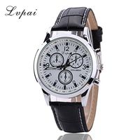 Mens Watch, Hot Sale iMakcc Lvpai Business Casual Quartz Analog Leather Band Watches (A)
