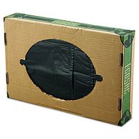 Flexsol ECO60SXH LDPE Economy Ecosac Waste Can Liner , 2 Mil, Star Seal, 38" x 60", Black (Pack of 50)