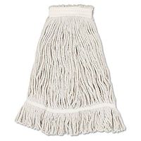 Boardwalk UNS 4032C BWK4032C Mop Head, Loop Web/Tailband, Value Standard, Cotton, No. 32, White, (Pack of 12)