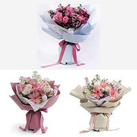 22" x 27" Paper Flower Wrapping Paper Floral Gift Wrap for Flower Bouquets and Arrangements (20pcs) (Blue)