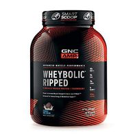 GNC AMP Wheybolic Ripped Whey Protein Powder - Cookies and Cream, 22 Servings, Contains 40g Protein and 15g BCAA Per Serving
