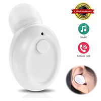 Mini Bluetooth Earbud Single Bluetooth Headphone Wireless Invisible Bluetooth Headset with 6 Hour Playing Time Car Headset with Mic Compatible with iPhone Xs Max X 8 7 6S Samsung S10e S9 S8 Plus LG