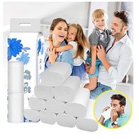 12 Rolls Silky, Smooth Soft Professional Series Premium 4-Ply Toilet Paper, Home Kitchen Enviro Friendly Recycled Toilet Tissue, Soft, Strong and Highly Absorbent Hand Towels for Daily Use