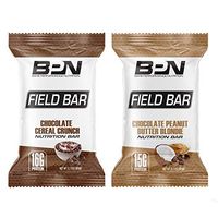 Bare Performance Nutrition, Field Bar, Protein Bar, Nutrition Bar, Made with Whole Ingredients, Naturally Sweetened, Peanut Butter (12 Bars, Variety Pack)