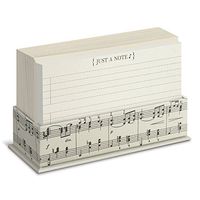 Graphique Vintage Musical Flat Notes Stationery Set, 50 Note Cards and Matching Envelopes, 5.625" x 3.5", Music Thank You Notes