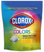 Clorox 2 Laundry Stain Remover and Color Booster Packs, Laundry Packs, 40 Count