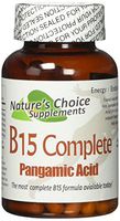 B15 Complete Extra Strength, Pangamic Acid, 500mg 90 Capsules