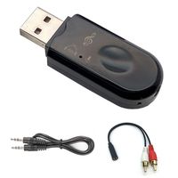 Bluetooth Auxiliary Adapter for Car, Bluetooth Car Adapter, Bluetooth Aux Adapter - USB Bluetooth Dongle Receiver Adapter, Bluetooth Adapter for Car and Home Stereo