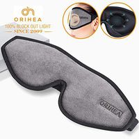 Sleep Mask for Women & Men, OriHea Upgraded 3D Contoured Eye Mask for Sleeping, Ultra Soft Breathable Sleep Eye Mask, 100% Blackout Eye Shades Blindfold for Complete Darkness