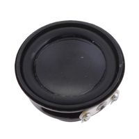32mm 4ohm 3W HiFi Audio Speaker Woofer Subwoofer Bass Horn Square Audio Amplifiers Replacement Accessories, Black