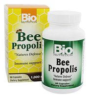 Bio Nutrition Bee Propolis, Natural Defense Immune Support Supplement Capsules 1000 Mg, 60 Ea, 60 Count