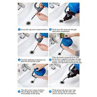 Zronji Household Sewer Dredger Kitchen Toilet Portable Dredger Drain Openers