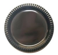 9" Black Cold Application Plate Biodegradable & Compostable 400/case