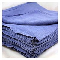 24 Pieces-NEW BLUE GLASS CLEANING SHOP TOWELS/HUCK/SURGICAL/DETAILING TOWELS CLEANING TOWELS