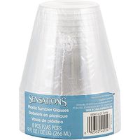 Sensations Tumbler Fluted Clear, 8 ct