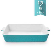 Baking Dishes, Krokori Rectangular Bakeware Set Ceramic Baking Pan Lasagna Pans for Cooking, Kitchen, Cake Dinner, Banquet and Daily Use, 13 x 9 Inches