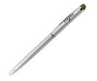 SANOXY 2 in 1 Twist Style Microfiber Fabric Stylus Pen/ Dual Function Capacitive Touch Stylus Pen (SILVER)