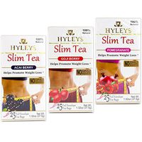 Hyleys Slim Tea Goji Berry, Acai Berry and Pomegranate 1.32 oz (Pack of 3)