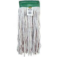 Bristles 3016 Cut-End Cotton Mop Head, Pack of 12 (16#, White)