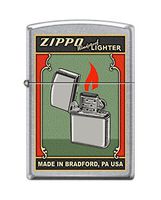 Zippo Green Poster Street Chrome Windproof Pocket Lighter New