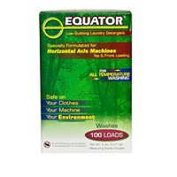 Equator High Efficiency Biodegradable Fragrance/Dye Free Detergent with Low Sudsing Formula (1 Box-100 Loads)