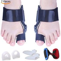 Bunion Corrector Relief Protector Kit, Bunion Splints, Toe Separator Spacers, Hammer Toe Straightener, Bunion Brace Cushion Pad for Hallux Valgus, Big Toe Joint, Day& Night Support for Men Women