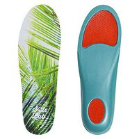 Womens Insole for Flats and Boots. Extra Cushion Insole with Flexible Support (Palm Tree, US 6.5-8 / EU 37-39)