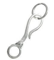 2 sets Sterling Silver Clasp Set with Movable Ring | 20mm Elegant S Hook Connector for Jewelry Making SS260