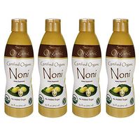 Swanson Certified Organic Noni 32 fl Ounce (1 qt) (946 ml) Liquid (4 Pack)