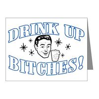 Note Cards (10 Pack) Beer Drink Up Bitches