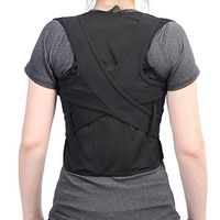 ZJchao Shoulder Back Waist Support Strap, Super Breathable Mesh Panels Adjustable Adult Children Posture Corrector Shoulder Thoracic Lumbar Brace Belt (M)