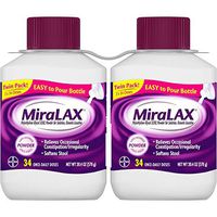 MiraLAX Powder 2Pack ((34 Does )20.4 oz Each ) Xk^EgFX