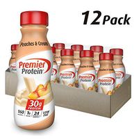Premier Protein 30g Protein Shake, Peaches & Cream, 11.5 Fl Oz Bottle, (12Count)