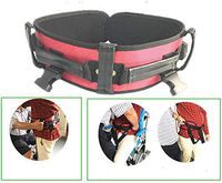 Gait Belt with Leg Loops and Hand Grips of Weight Capacity 220 Lbs, Help Assistant Rehabilitation, Medical Transfer Belt with Leg Strap, Patient Lift Sling, Red (XL)