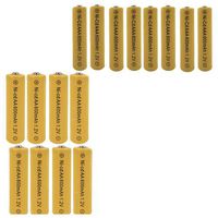 HotEnergy 16 pcs Yellow Color AA AAA Nicd Rechargeable Batteries, 600 mAh,USA seller fast shipping