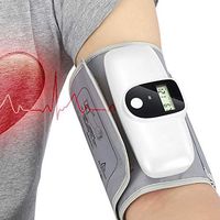 DONGBALA Electronic Sphygmomanometer, Portable Arm Blood Pressure Meter USB Charging Intelligent Pressurization High and Low Voltage Display Pulse Rate Display All-in-One Design