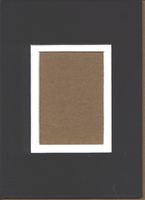Pack of 10 5x7 Black & White Double Picture Mats with White Core Bevel Cut for 2.5 X 3.5 Aceo or Sport Card