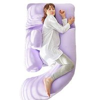 XMGJV U-shaped pillow - - U-shaped pillow maternity pillow multi-function pillow, bedroom, study, office nap rest soft U-shaped pillow, multi-functional stomach lift U-shaped pillow (size 180X80X115Cm