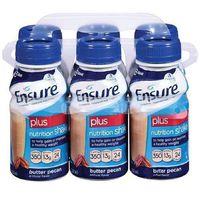 Ensure Plus Nutrition Shake, 8 fl oz, Butter Pecan 6 ea