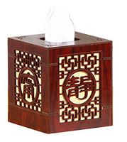 Chinese Classical Wooden Paper Towel/roll Paper Rack Bedroom/Toilet Paper Reel/Toilet roll Holder (Red)